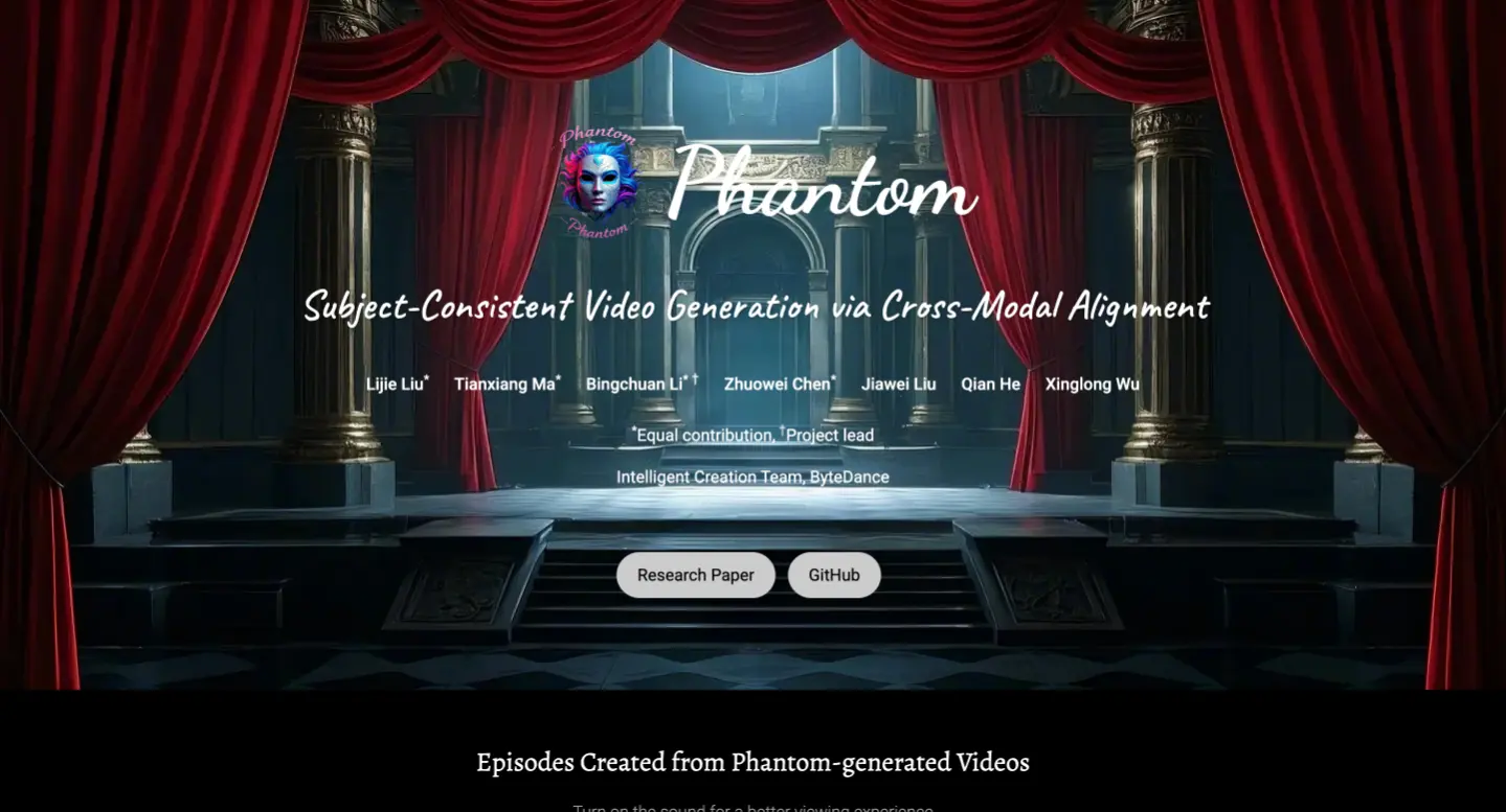 Phantom - 字节跳动推出的主体一致性视频生成框架