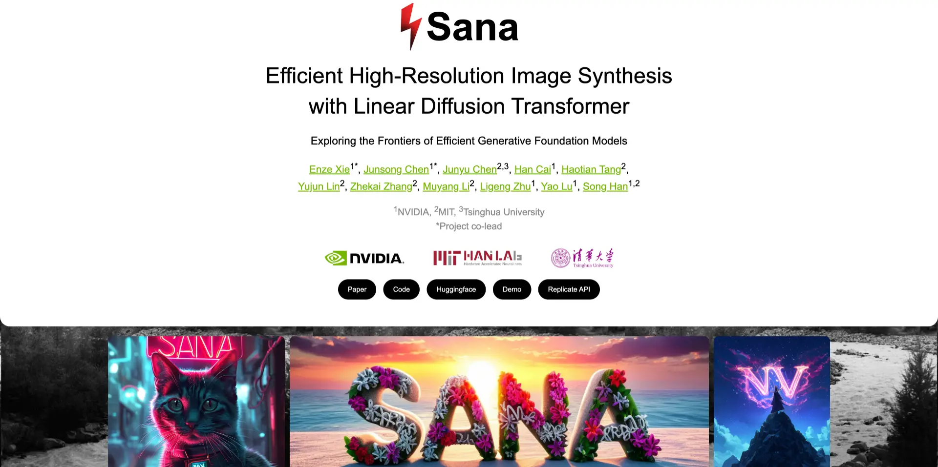 Sana - 英伟达等推出的开源图像生成模型，支持生成4096×4096图像