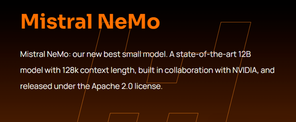Mistral NeMo：Mistral AI和英伟达联合发布的AI小模型