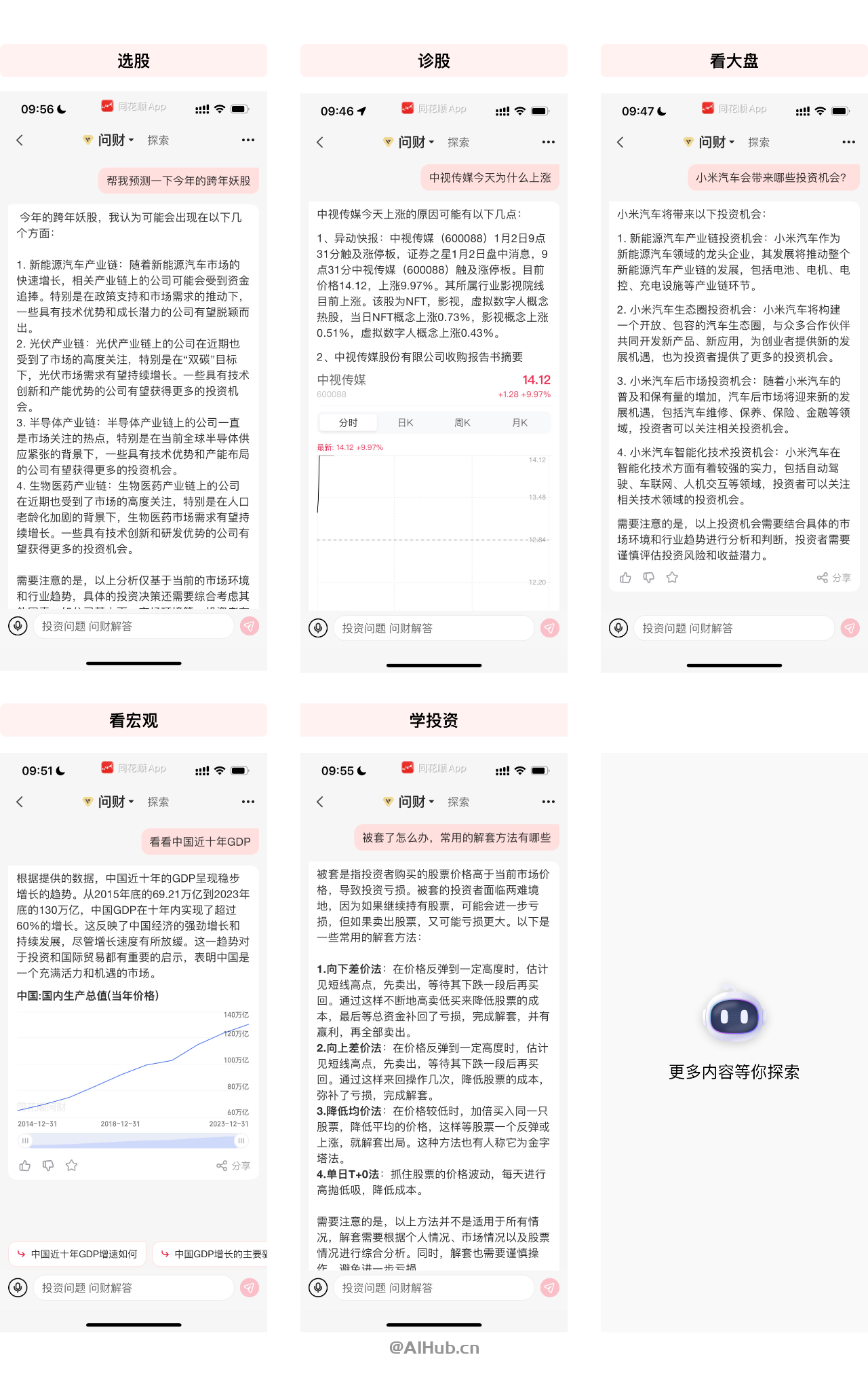 HithinkGPT-同花顺推出的问财大模型